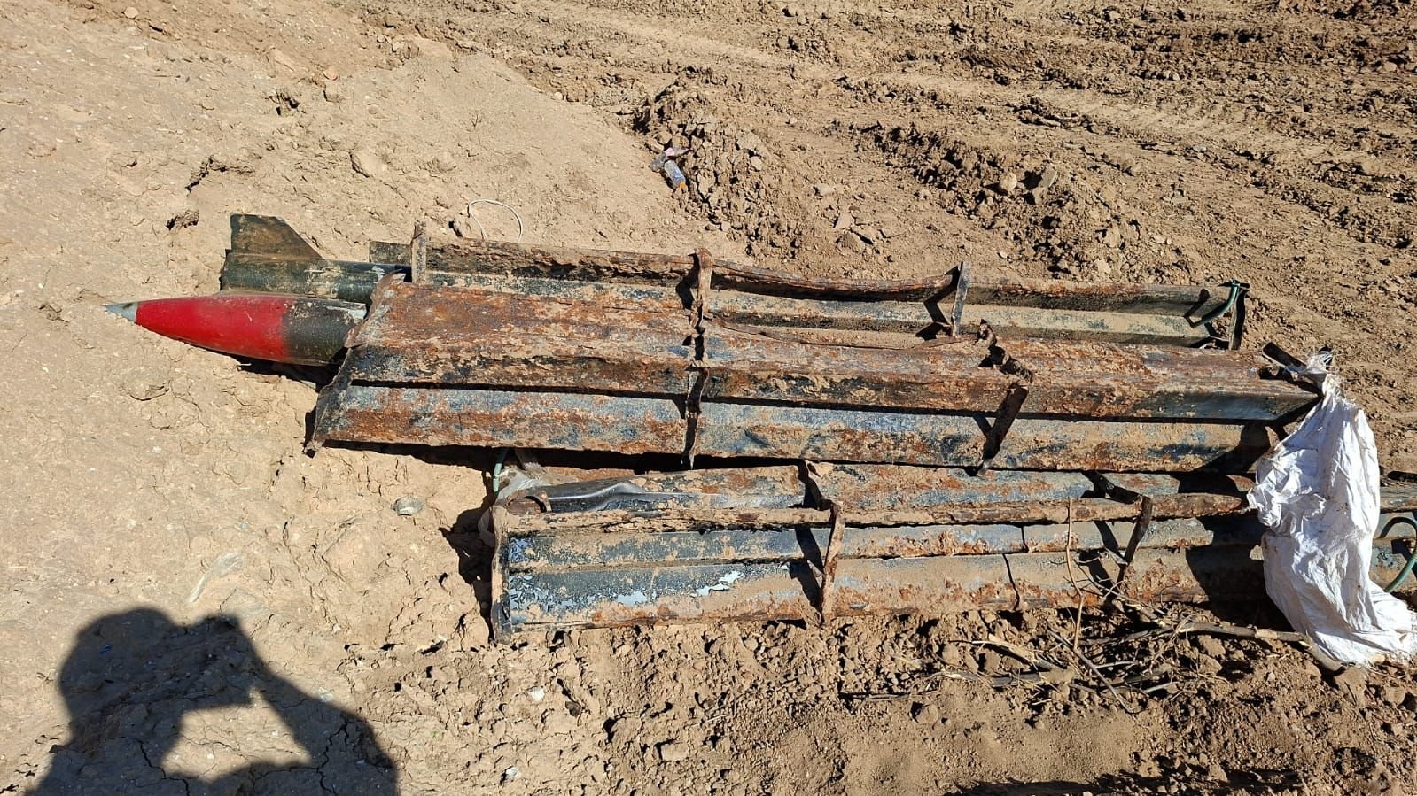 Rockets and launcher found in northern Gaza